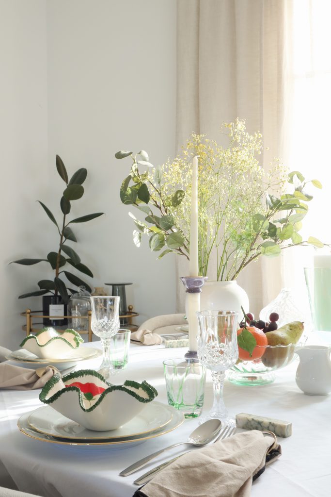 Spring table setting